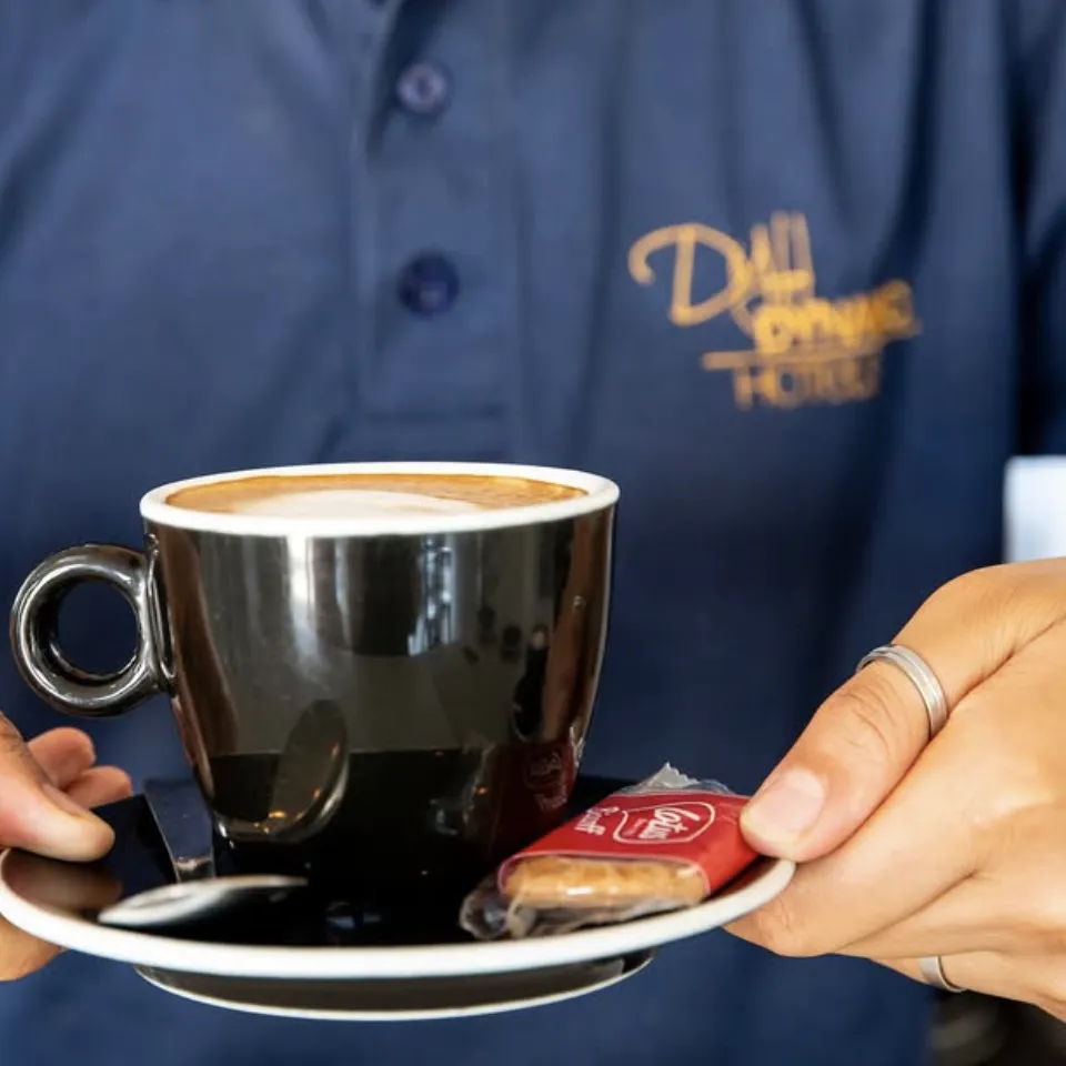 Coffee break during a corporate meeting in a hotel