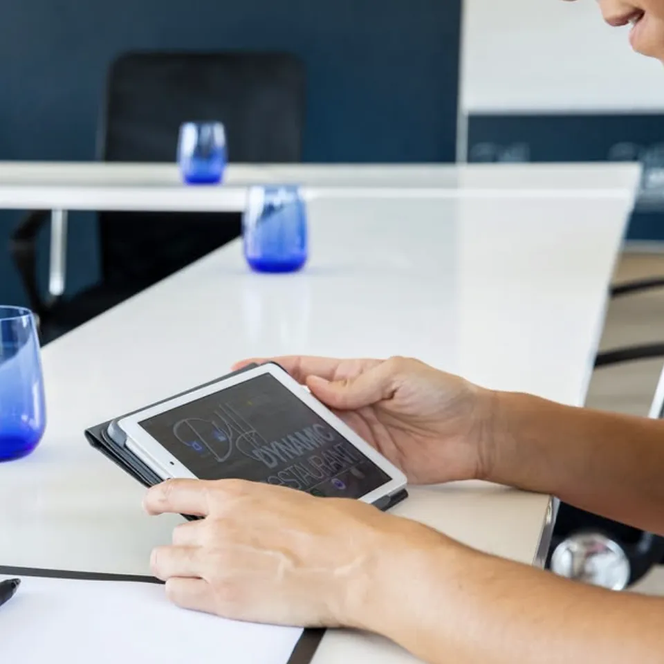 Team meeting in an adaptable room