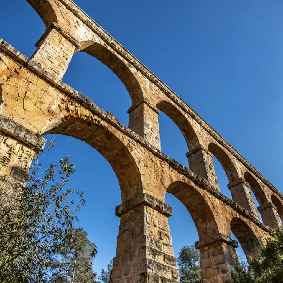 Pont del Diable acueducto romano Tarragona Acueducto romano de Les Ferreres Pont del Diable cerca de Tarragona